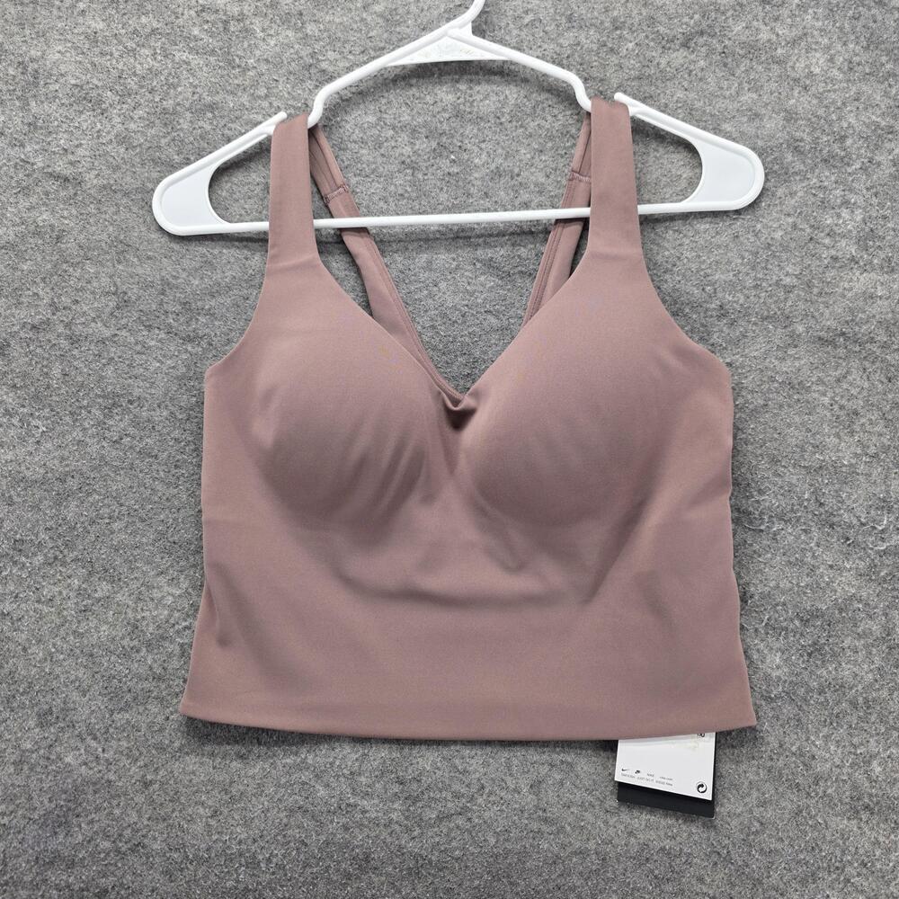 Nike Sports Bra Womens M Pink Racerback Lightly Lined Medium Support Padded
